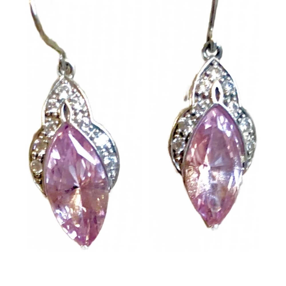 Pink ice Marquee earrings - Picture 2 of 5